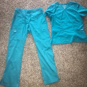 Teal Cherokee Scrubs